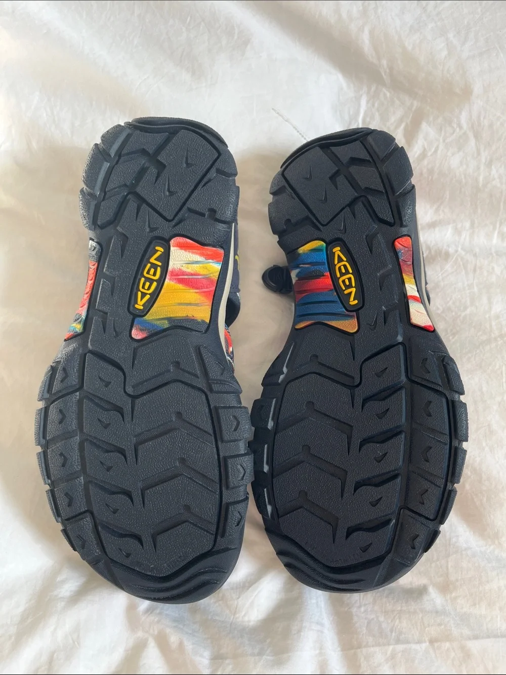 NEW WITHOUT TAGS Keen Newport Retro Sandal orange navy blue men’s size 8.5